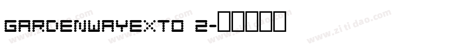 GardenwayExtO 2字体转换
